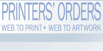 Web-to-print  Print order management Printers' Orders allows printers and print buyers to provide a web-to-print and web-to-artwork service for their corporate customers without having to cope with expensive and complex software. End clients have access to online print ordering, print order management and dynamic or customised artwork. The online store front is fully branded for the printer or print buyer and not carry the Printers Orders brand. The system is fully hosted  there is no hardware or software to buy. Charges are based on usage and hosting and are extremely affordable. There is no large set-up, licence or maintenance and support charges.